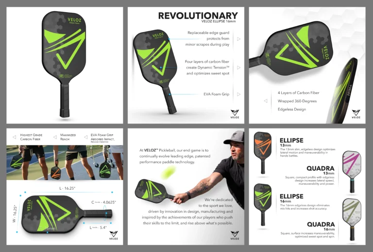 VELOZ Pickleball brand creative